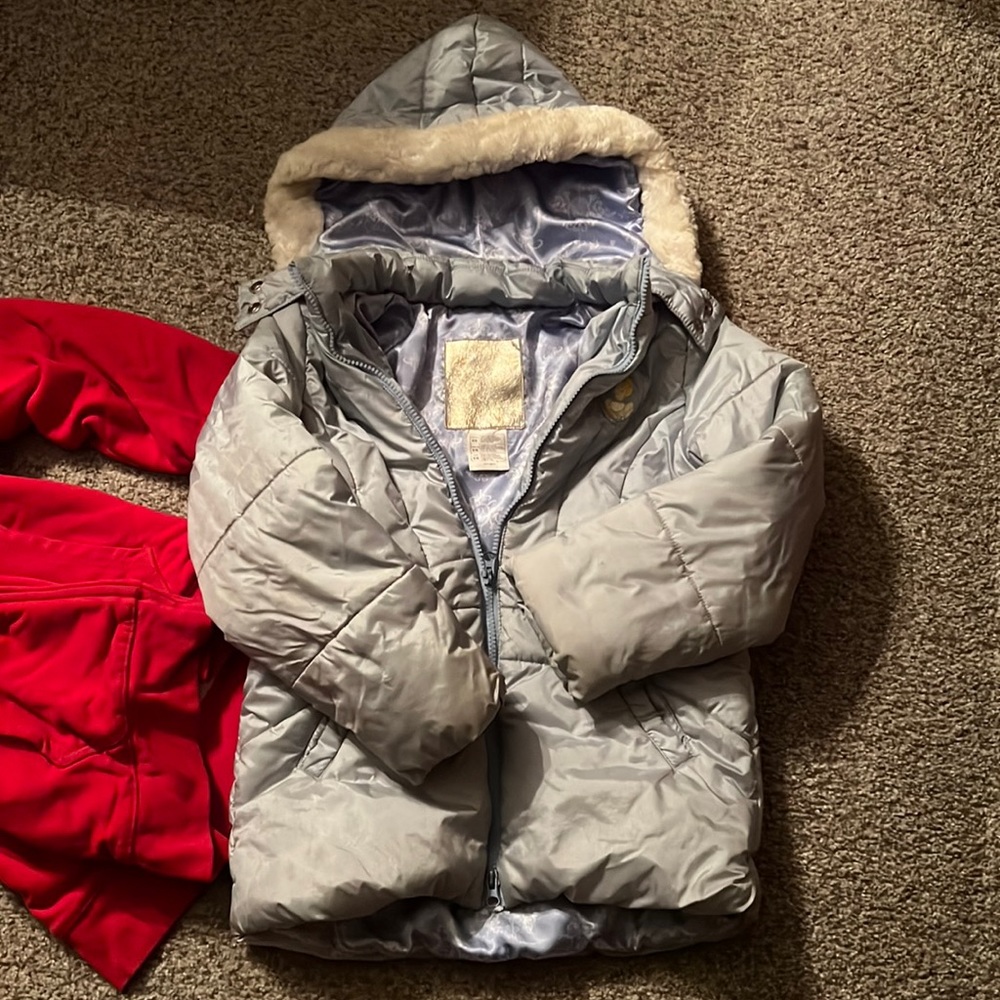 Disney Cinderella white fur jacket